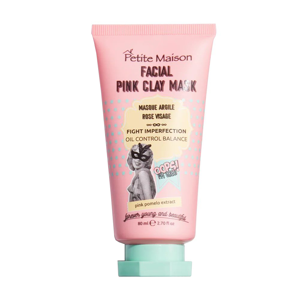 Очищувальна маска для обличчя Petite Maison Facial Pink Clay Mask з рожевою глиною, 80 мл