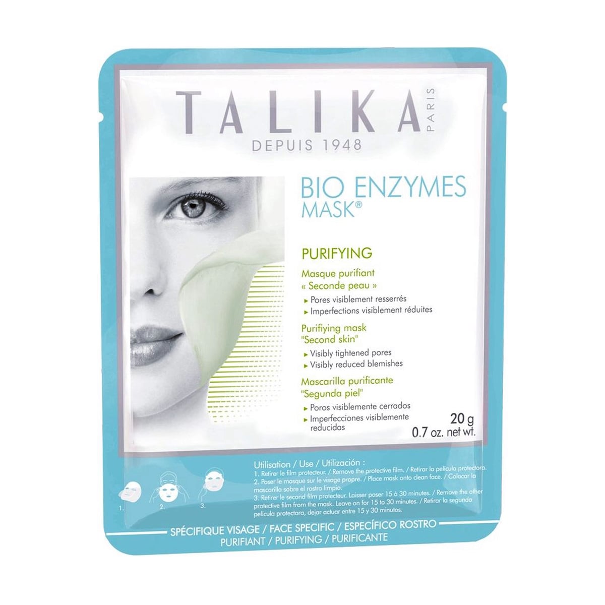 Уцінка! Очищувальна маска для обличчя Talika Bio Enzymes Purifying Mask, 20 г